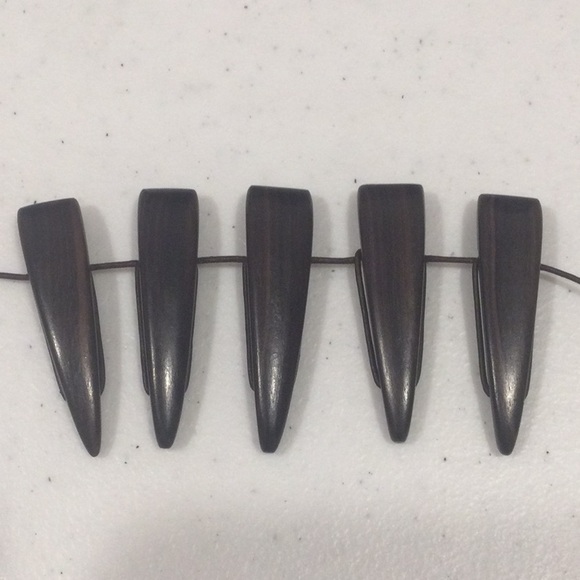 NWOT Victoria Secret Wooden Bohemian Casual Necklace and Bracelet - Picture 10 of 13